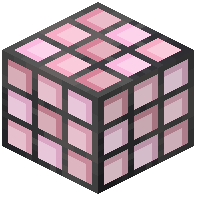 Square Pink Stained Glass