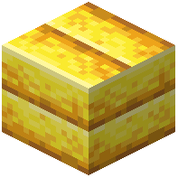 Stacked Raw Gold Block Bricks