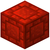 Tiny Brick Bordered Redstone Block