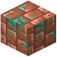 Vertical Disordered Raw Copper Block Bricks