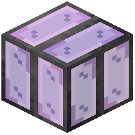 Vertical Stiped Purple Stained Glass