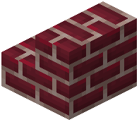 Maroon Brick Stairs