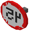 Max Speed 45 Sign