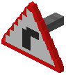 Sharp Left Turn Sign