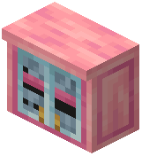 Pink Glass Cabinet