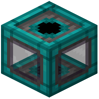 Cyan Copper Tinted Glass Encased Shaft