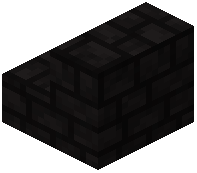 Black Cobblestone Brick Stairs