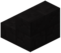 Black Cracked Stone Brick Stairs