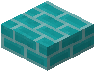 Cyan Brick Slab