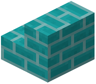 Cyan Brick Stairs