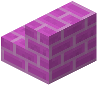 Magenta Brick Stairs