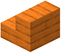 Orange Wooden Stairs