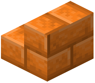 Orange Stone Brick Stairs
