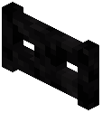 Black Packed Ice Fence Gate