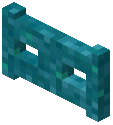 Cyan Glowmoss Fence Gate