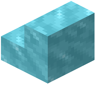 Cyan Packed Ice Stairs