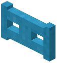 Cyan Stripped Bark Fence Gate