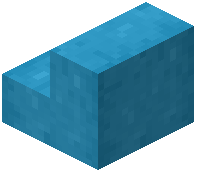 Cyan Stripped Bark Stairs