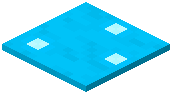 Light Blue Mushroom Pressure Plate (Dome)