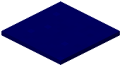 Blue Mushroom Pressure Plate (Flat)