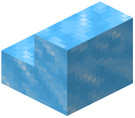 Light Blue Packed Ice Stairs
