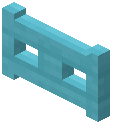 Washed Cyan Plank Fence Gate