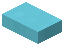 Washed Cyan Stripped Bark Button