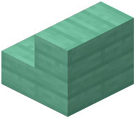 Washed Green Plank Stairs