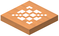 Washed Orange Plank Trapdoor