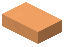 Washed Orange Stripped Bark Button
