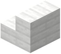 Washed White Plank Stairs