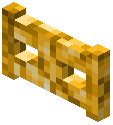 Yellow Shroomlight Fence Gate