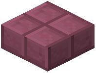 Losa de ladrillos de terracota magenta cortados