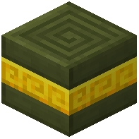 Ladrillos de terracota verde decorados