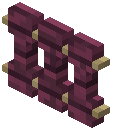 Fence gate Bollard crimson (birch post)