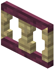 Fence gate Decoration crimson (birch post)