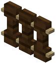 Fence gate Bollard darkoak (birch post)