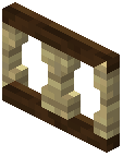 Fence gate Decoration darkoak (birch post)