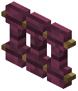 Fence gate Bollard crimson (oak post)