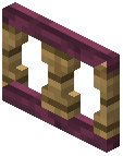 Fence gate Decoration crimson (oak post)