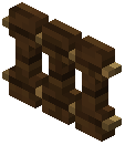 Fence gate Bollard darkoak (oak post)