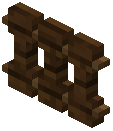 Fence gate Bollard darkoak (spruce post)