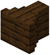 Dark oak planks wall frame