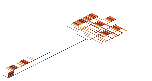 Flaming opal trident