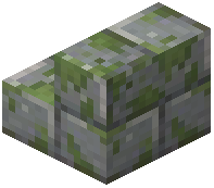 Mossy Polished Andesite Bricks Stairs