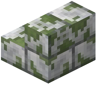 Mossy Polished Diorite Bricks Stairs