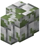 Mossy Polished Diorite Bricks Wall
