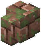 Mossy Polished Granite Bricks Wall