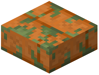 Mossy Red Sandstone Bricks Slab