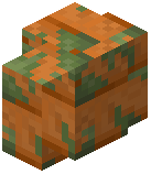 Mossy Red Sandstone Bricks Wall